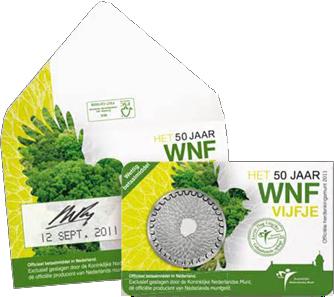 Wereld Natuur Fonds WNF Vijfje 2011 1e Dag Coincard